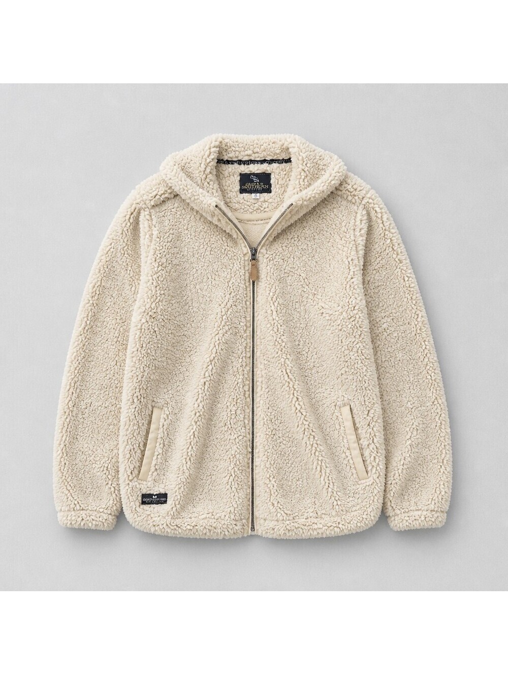 Simply Southern Women's XXL Cream Sherpa Hoodie Jacket